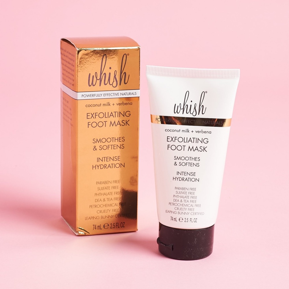 Whish Coconut Milk + Verbena Exfoliating Foot Mask